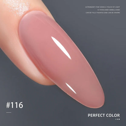 PERFECT COLOR  4-in-1 Builder Nail Gel,20g 12 Colors Rubber Base Gel Polish,Extension for DIY Salon Girls Home,Nail Art Brushes