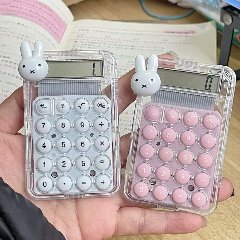 Miffy Rabbit Calculator Silent Mini High Beauty Student Office Exam Super Cute Small Multi functional Calculation