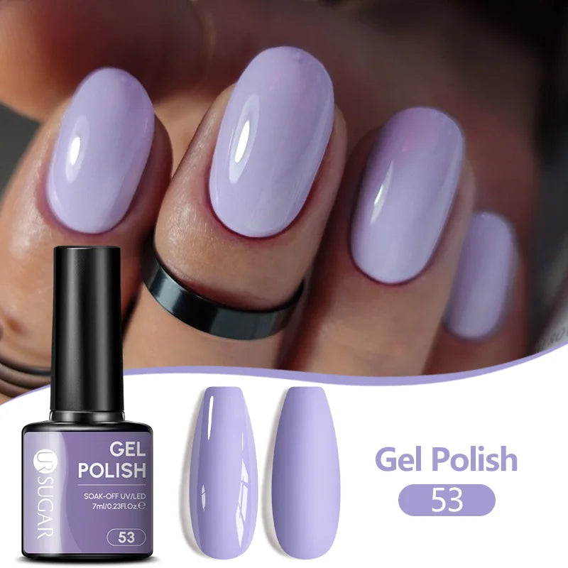 UR SUGAR 7ML Nail Gel Fresh Macaron 107 Colors All For Manicure Semi Permanent Soak Off LED UV Long-Lasting Nail Art Varnish