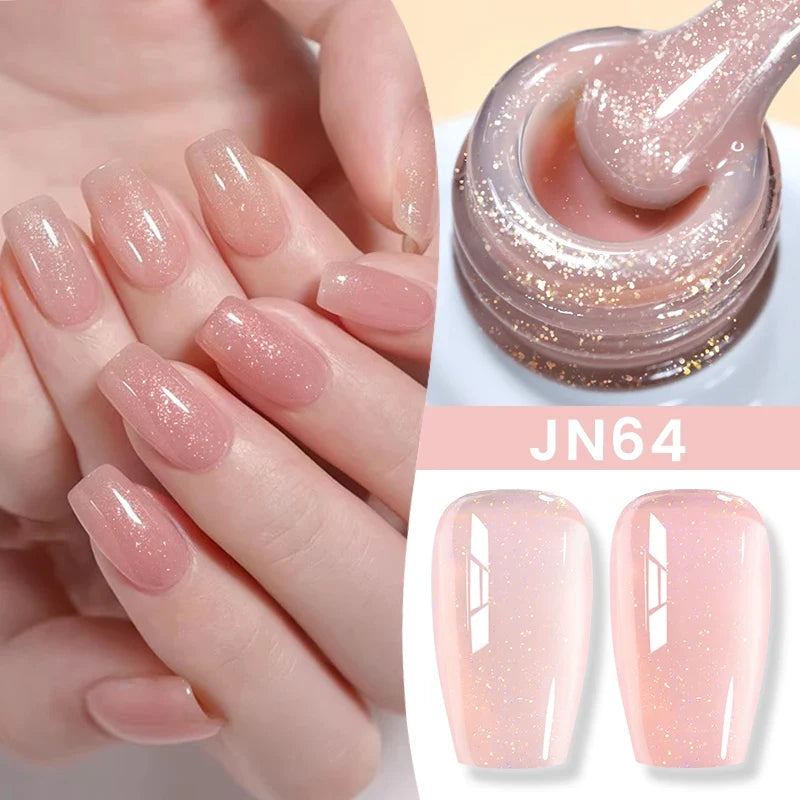 BORN PRETTY 83 Colors 10ml Jelly Nude Gel Nail Polish Autumn Amber Semi Transparent Manicure Soak off UV LED Nails Gel Varnish