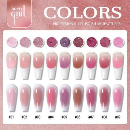1pc 9 Colors Pink Patting Gel Smudge Canned High Saturation Popular Semi-Solid UV&LED Nail Polish Gel Nail Salon Special Y2K INS