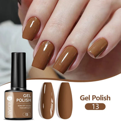 UR SUGAR 7ML Nail Gel Fresh Macaron 107 Colors All For Manicure Semi Permanent Soak Off LED UV Long-Lasting Nail Art Varnish