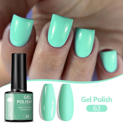 UR SUGAR 7ML Nail Gel Fresh Macaron 107 Colors All For Manicure Semi Permanent Soak Off LED UV Long-Lasting Nail Art Varnish