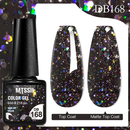 Mtssii 6ML Chocolate Color Gel Nail Polish Brown Semi Permanent UV Gel Autumn Winter Popular Soak Off Nail Art Gel Varnishes