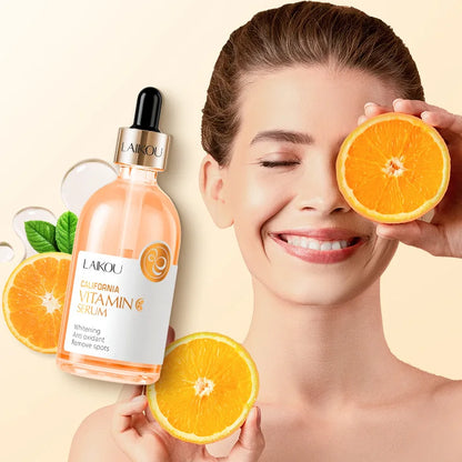 100ml LAIKOU Sakura Facial Serum Vitamin C Essence Moisturizing Firming Brightening Face Serum Beauty Facial Skin Care Products