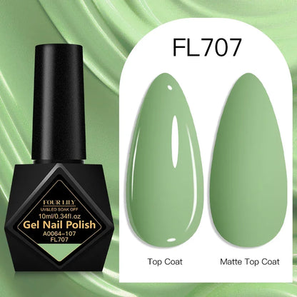 10ml Gel Nail Polish 162 Colors Nail Supplies Vernis Semi Permanent Nail Art Manicure Soak Off LED UV Gel Nail Varnishes Summer