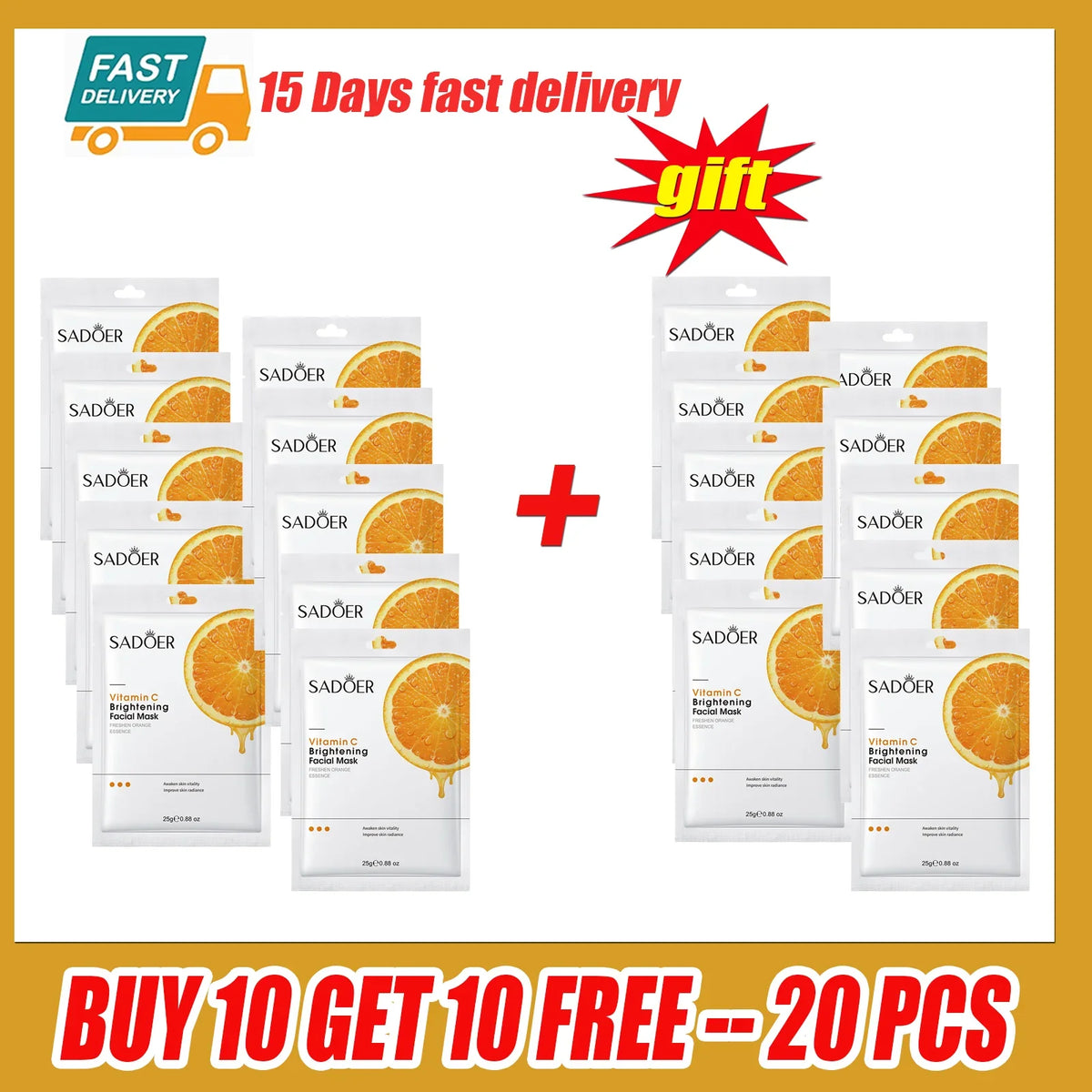 Vitamin C Facial Mask Remove Blackheads Shrink Pores Brightening Skin Soothing Moisturizing Korean Beauty Skincare Products