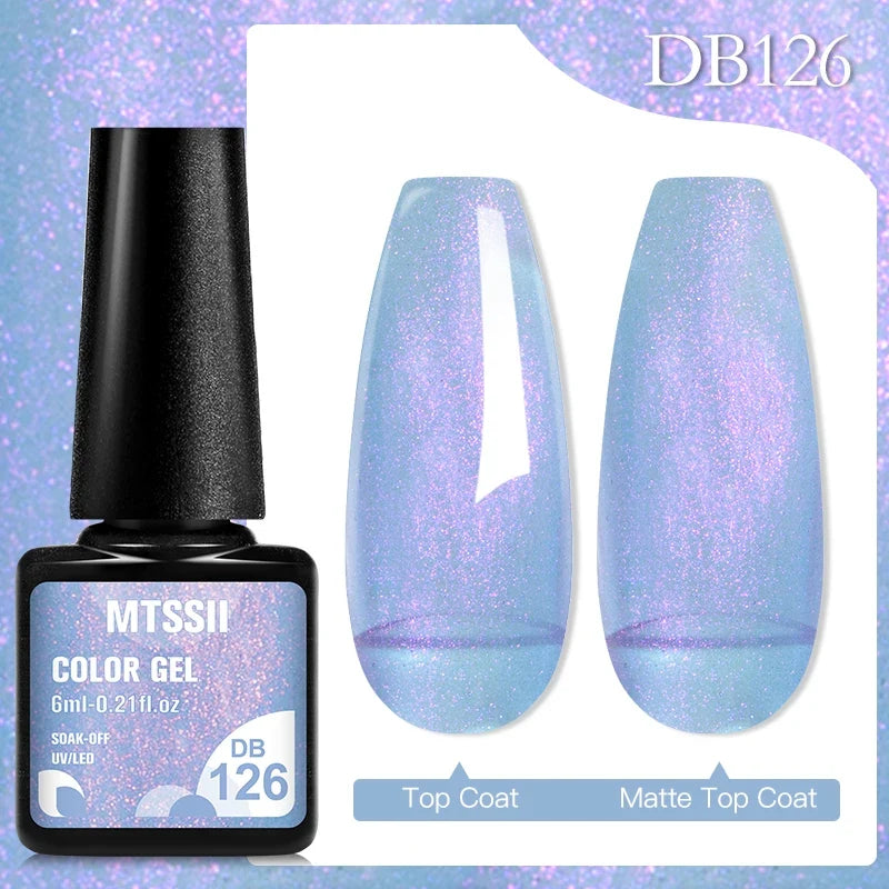 Mtssii 6ML Chocolate Color Gel Nail Polish Brown Semi Permanent UV Gel Autumn Winter Popular Soak Off Nail Art Gel Varnishes