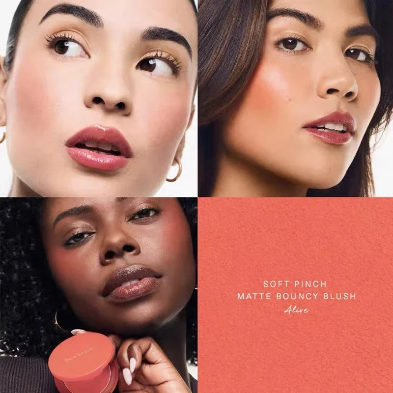 Rare Beauty New Product Frost-to-powder Mashed Potato Matte Air Cushion Blush Cream Liquid Blush Long-lasting Lipstick Lip Gloss