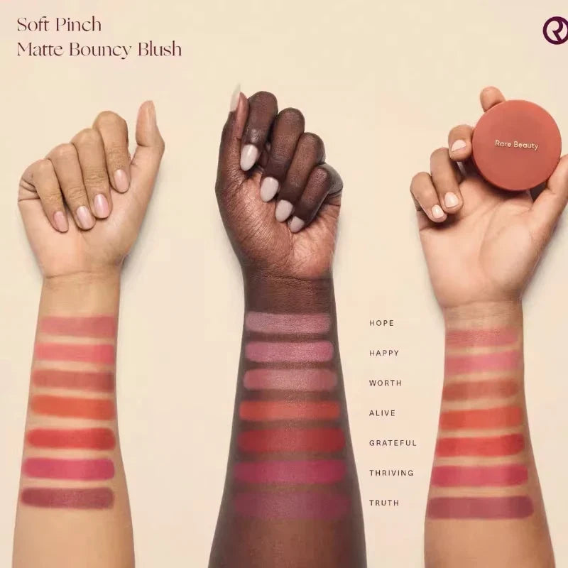 Rare Beauty New Product Frost-to-powder Mashed Potato Matte Air Cushion Blush Cream Liquid Blush Long-lasting Lipstick Lip Gloss