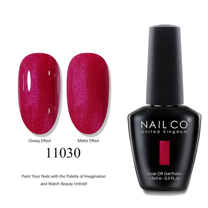 NAILCO 15ml Brown Nails Art Red Color Gel Nail Polish Semi-permanent UV Gel Polish Coffee Manicure Chocolate Hybrid Nail Varnish