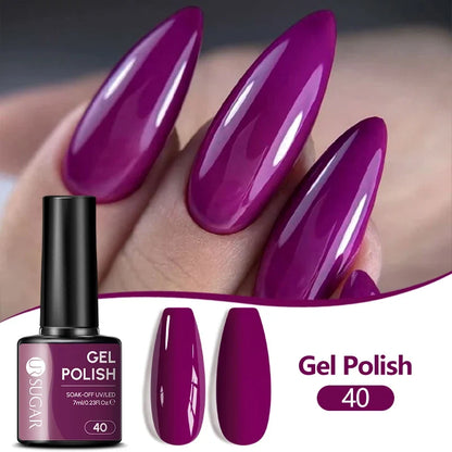 UR SUGAR 7ML Nail Gel Fresh Macaron 107 Colors All For Manicure Semi Permanent Soak Off LED UV Long-Lasting Nail Art Varnish