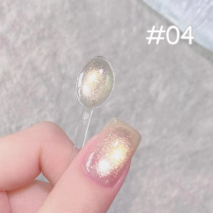 SHAKA 1-16pcs Flash Pure Lust Golden Light Heroine Cat Eye Gel Nail Polish Whitening Ice Transparent Autumn High-end Nail Art