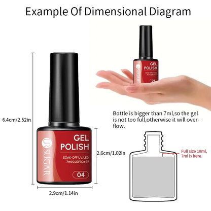 UR SUGAR 7ML Nail Gel Fresh Macaron 107 Colors All For Manicure Semi Permanent Soak Off LED UV Long-Lasting Nail Art Varnish