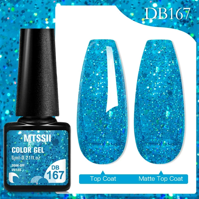 Mtssii 6ML Chocolate Color Gel Nail Polish Brown Semi Permanent UV Gel Autumn Winter Popular Soak Off Nail Art Gel Varnishes
