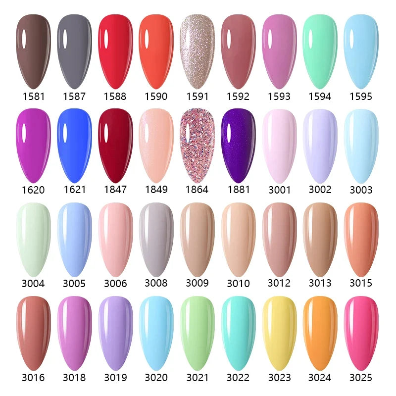 NAILCO 15ml Nails Art Gel Lack Polish Summer Hybrid Nail Varnish Manicure UV Top Coat Base HEMA TPO FREE Esmalte Nail Gel Polish