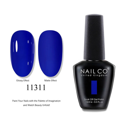 NAILCO 15ml Brown Nails Art Red Color Gel Nail Polish Semi-permanent UV Gel Polish Coffee Manicure Chocolate Hybrid Nail Varnish