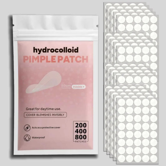 Hydrocolloid pimple patch bag with invisible clear hydrocolloid patches, 200/400/800