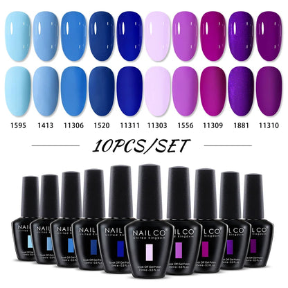 NAILCO 15ml Brown Nails Art Red Color Gel Nail Polish Semi-permanent UV Gel Polish Coffee Manicure Chocolate Hybrid Nail Varnish