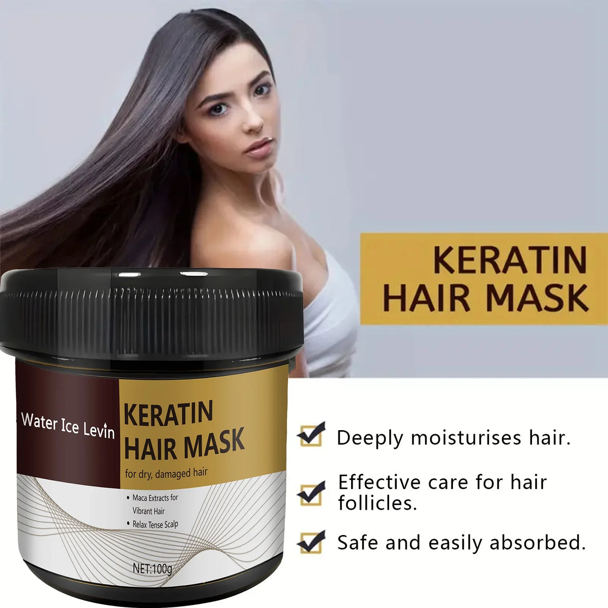 Magical Keratin Hair Mask For Maltreated Hair 9Seconds Repairing Damaged Frizzy Hairs Smoothing Nourish Straightening Hair Care