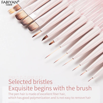 Nail Art Liner Brushes Elongated Lines Striping Drawing Painting Brushes For Manicure Beauty Salon Nails Products Manicure Tools