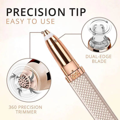 Electric Eyebrow Trimmer 2 In 1 Precise Eyebrow Trimmer Ladies' Lipstick Shaver Multifunctional Makeup Tools Beauty Products