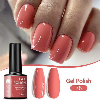 UR SUGAR 7ML Nail Gel Fresh Macaron 107 Colors All For Manicure Semi Permanent Soak Off LED UV Long-Lasting Nail Art Varnish