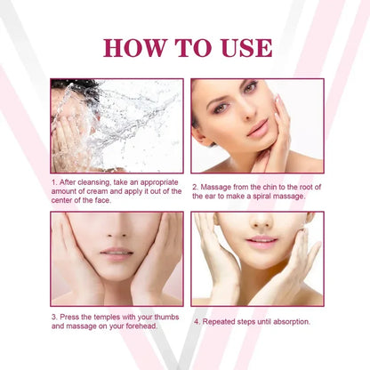 V-Shaped Face Cream Lift Firm Tighten Remove Double Chins To Create A Small V Slim-ming Face Anti Agin-g Beauty Massage Products