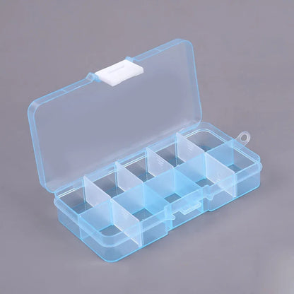 Nail Storage Box Plastic Drawer Style Easy to Clean Desktop Organization Large Capacity Cotton Swab Polishing Sand Strip Toolbox