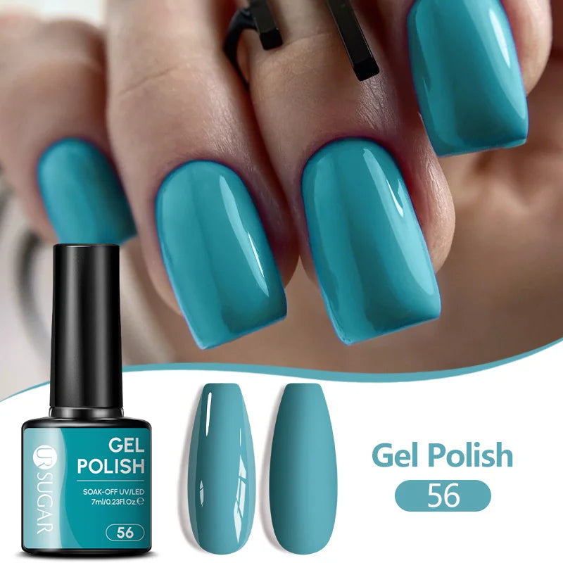 UR SUGAR 7ML Nail Gel Fresh Macaron 107 Colors All For Manicure Semi Permanent Soak Off LED UV Long-Lasting Nail Art Varnish