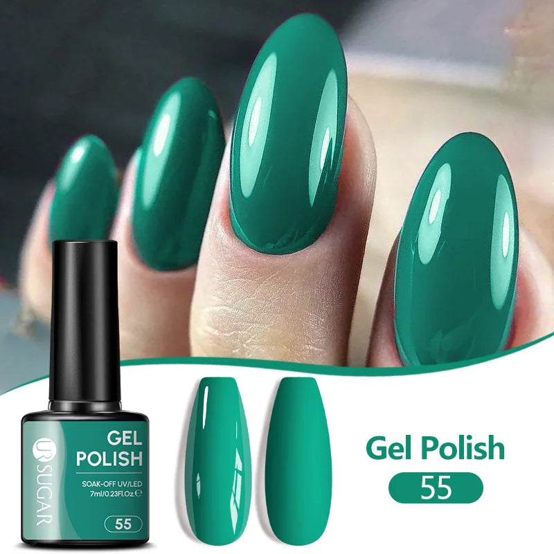 UR SUGAR 7ML Nail Gel Fresh Macaron 107 Colors All For Manicure Semi Permanent Soak Off LED UV Long-Lasting Nail Art Varnish
