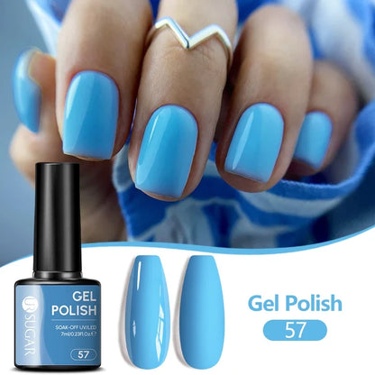 UR SUGAR 7ML Nail Gel Fresh Macaron 107 Colors All For Manicure Semi Permanent Soak Off LED UV Long-Lasting Nail Art Varnish
