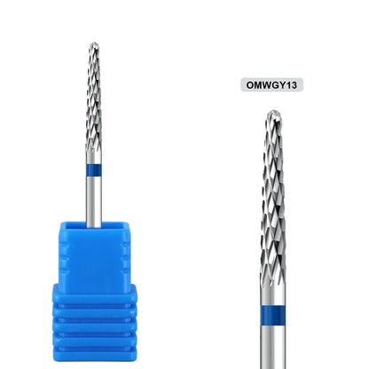 1pcs Tungsten Steel Nail Cuticle Drill Bits Carbide Rotate Electric Ceramic Milling Cutter For Manicure Gel Polish Remover