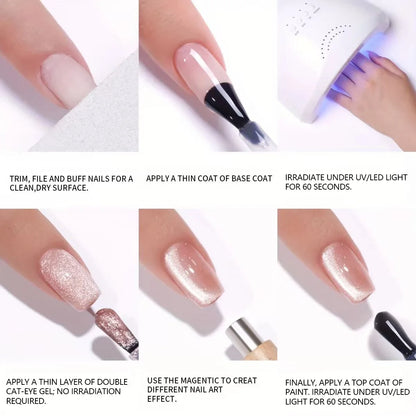XEIJAYI 1pc 15ML Blue cat eye Nail Gel polish Semi Permanent Nail Art Soaking UV LED Nail Salon DIY Nail Salon Gel