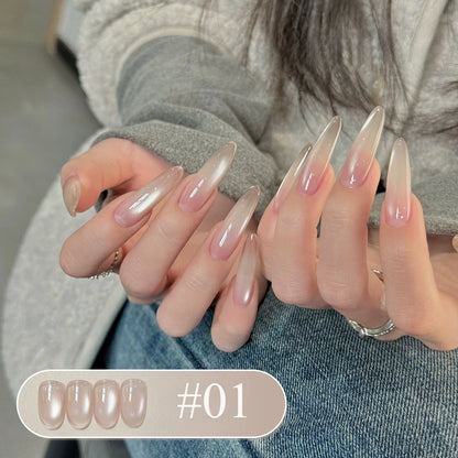 SHAKA 1-16pcs Flash Pure Lust Golden Light Heroine Cat Eye Gel Nail Polish Whitening Ice Transparent Autumn High-end Nail Art