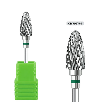 1pcs Tungsten Steel Nail Cuticle Drill Bits Carbide Rotate Electric Ceramic Milling Cutter For Manicure Gel Polish Remover