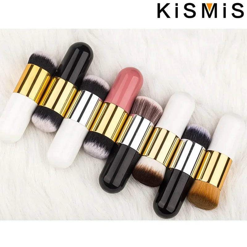 Professional Flat Cream Makeup Brushes Set Face Cheek Contour Blusher Foundation Brush Makeup Tools Flawless Application