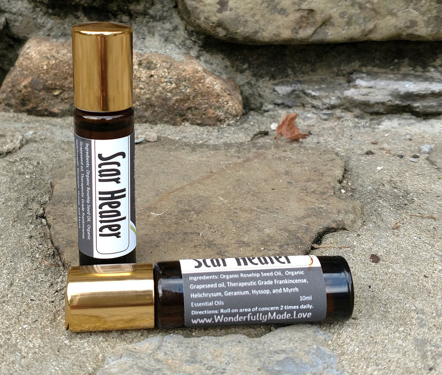 SCAR HEALER Roll On Bottle | Natural Dark Spot Remover | Diminish Fine Lines | Surgery Scar Recovery | Skin Corrector | Essential Oil roller - Renee Lane Company