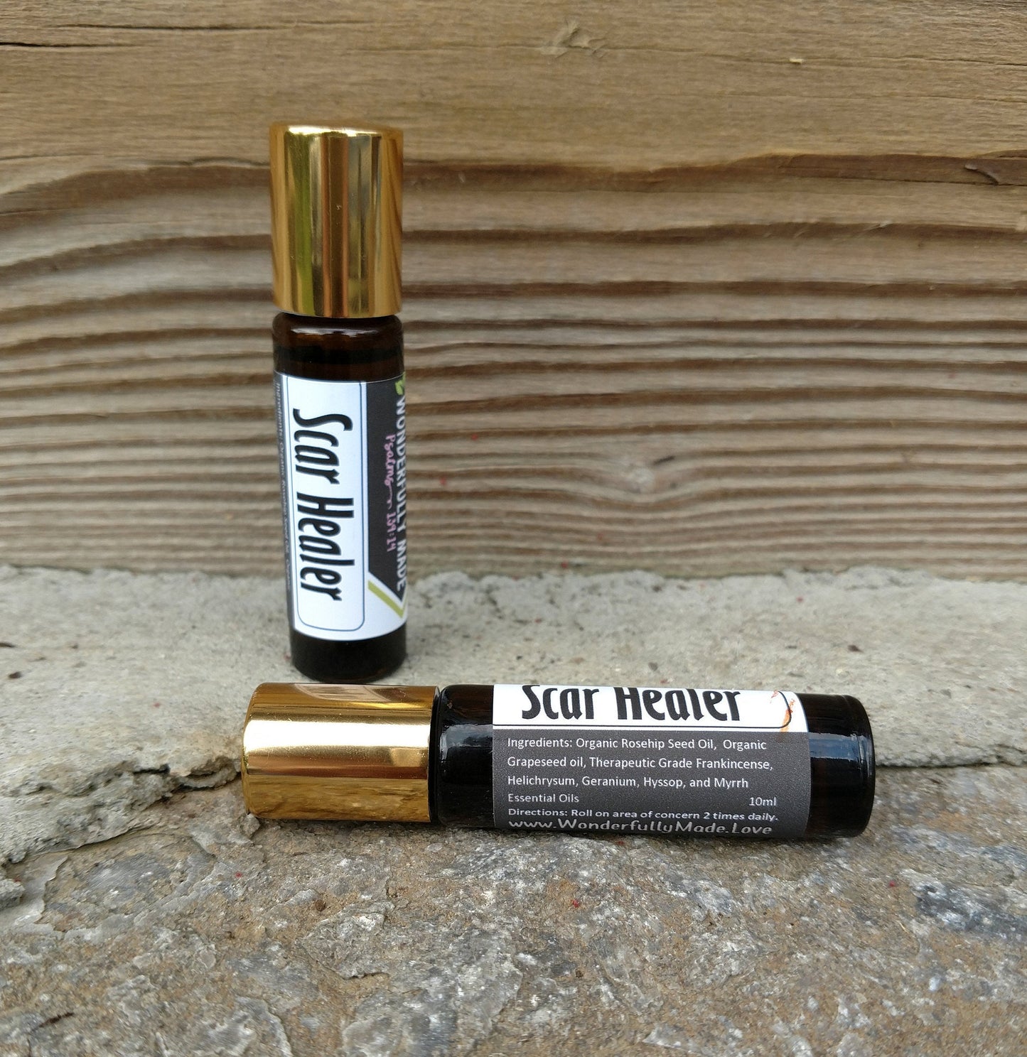 SCAR HEALER Roll On Bottle | Natural Dark Spot Remover | Diminish Fine Lines | Surgery Scar Recovery | Skin Corrector | Essential Oil roller - Renee Lane Company