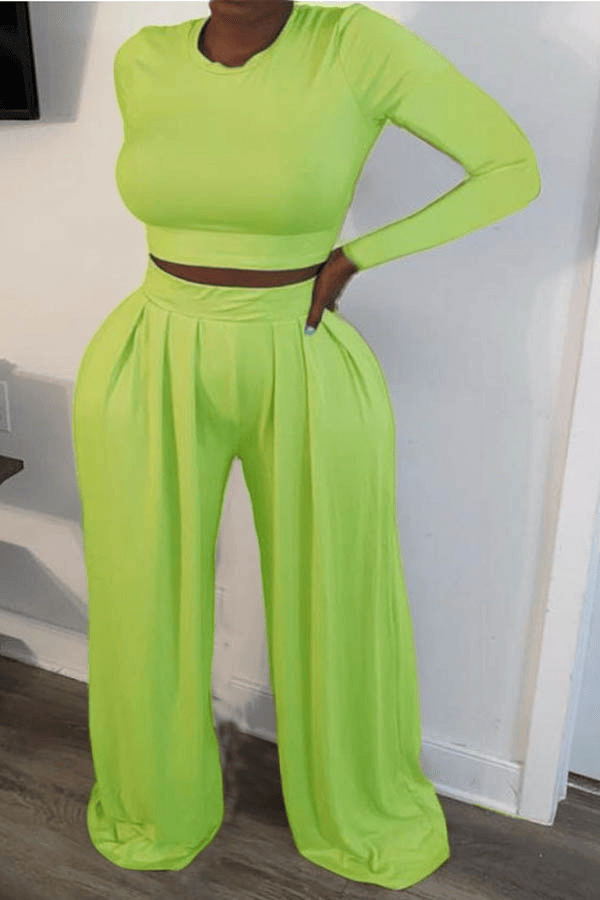SETS WIDE TWO PIECE HIGH-WAIST PANTS - Renee Lane Company