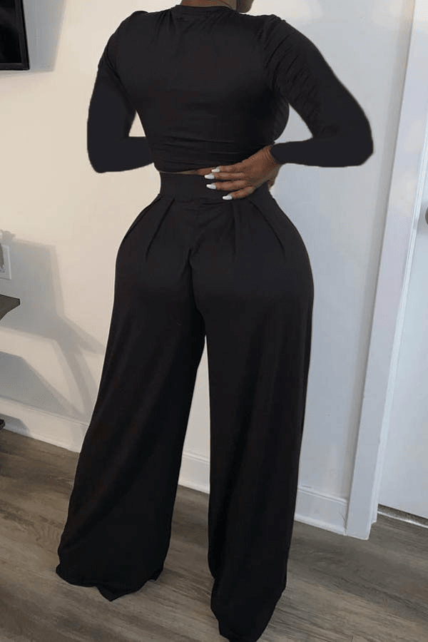 SETS WIDE TWO PIECE HIGH-WAIST PANTS - Renee Lane Company
