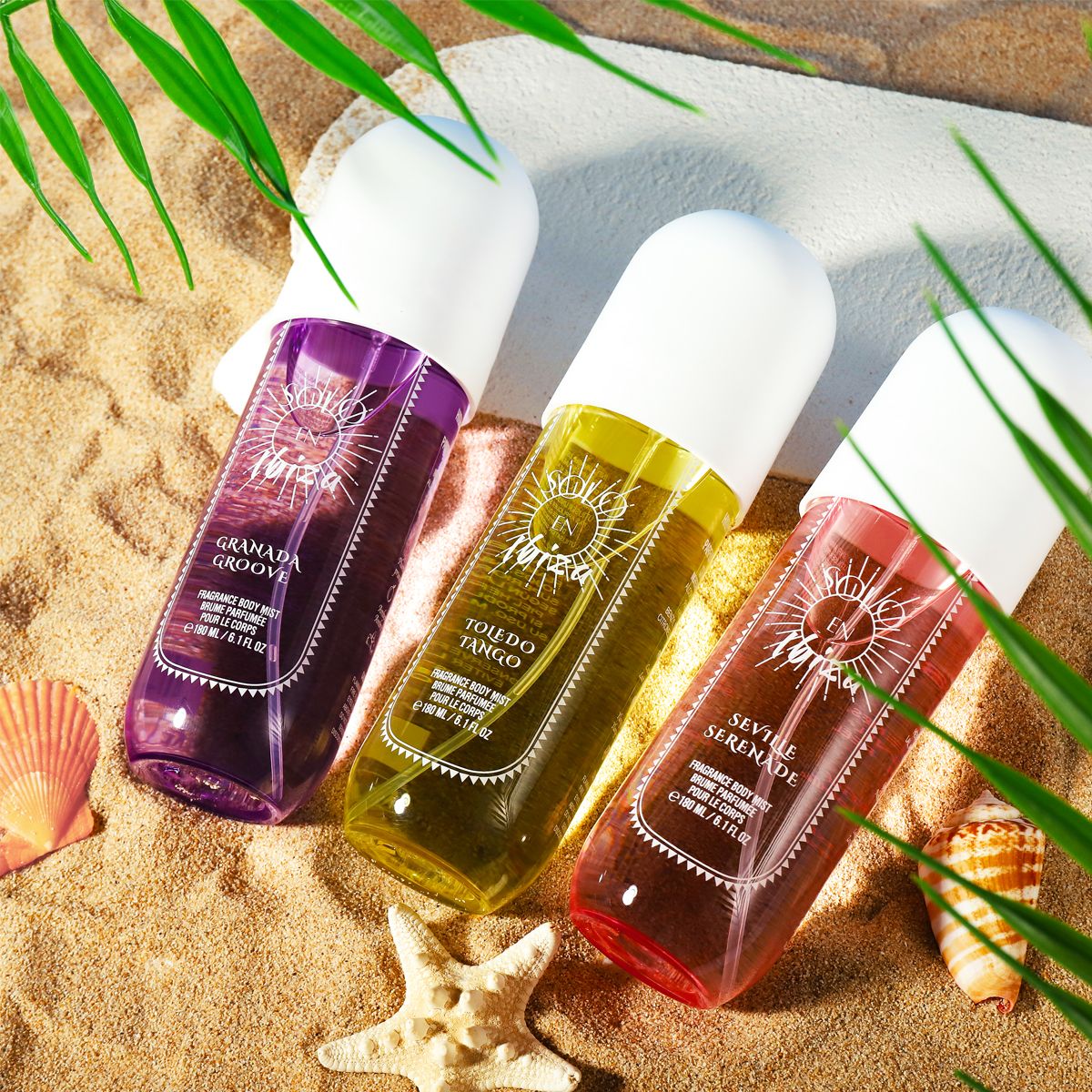 [SOLO EN IBIZA Mist] 4pcs Set SOLO EN IBIZA6.1fl.oz Long-Lasting Hair & Body Fragrance Misfor Women Perfect for Dating, Parties and GiftGiving - Renee Lane Company