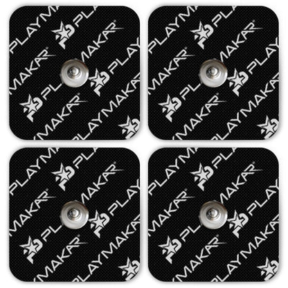 Small pad refill kit with four dark patterned pads and metal button snaps