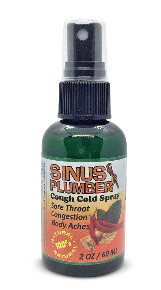 Natural throat spray bottle with fine mist pump, green glass, black sprayer head