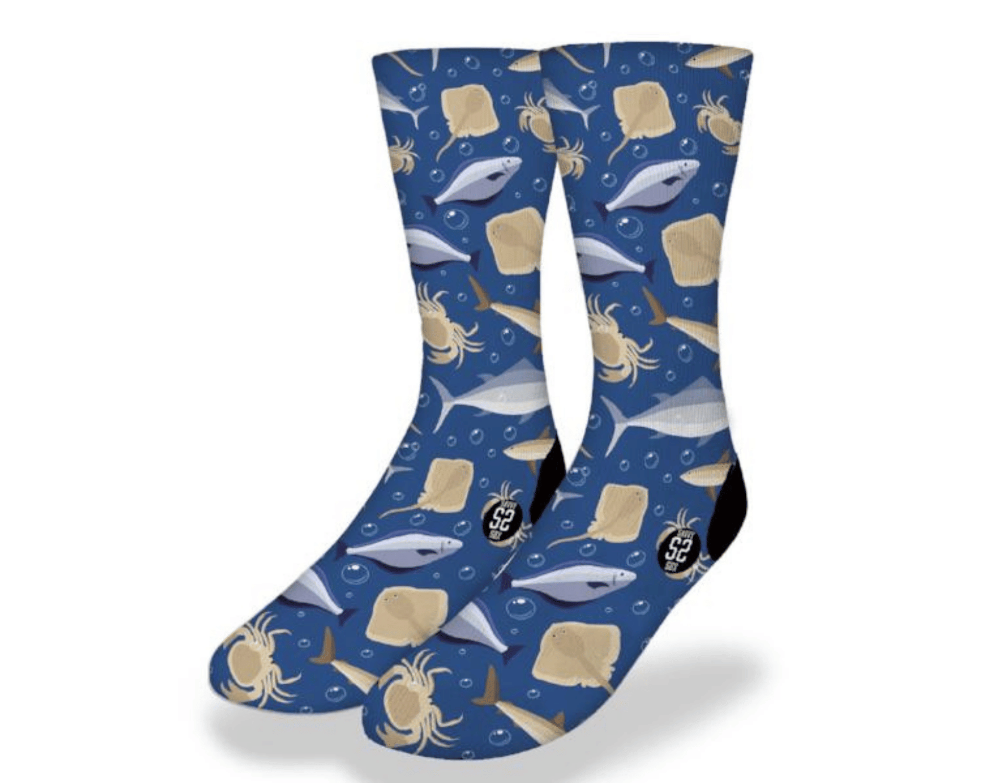 STINGRAY SHARK CRAB WHALE CLUB Fun Sea Life Socks - Renee Lane Company