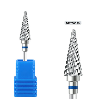 1pcs Tungsten Steel Nail Cuticle Drill Bits Carbide Rotate Electric Ceramic Milling Cutter For Manicure Gel Polish Remover