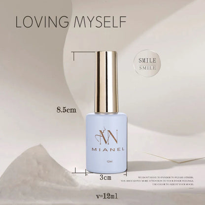 MIANEL 12ML Blue Nails Candy Party Nude Gel Nail Polish 2026 New Mint Green Dopamine Macaron Color Nail Polish Nail Art 1-12pcs