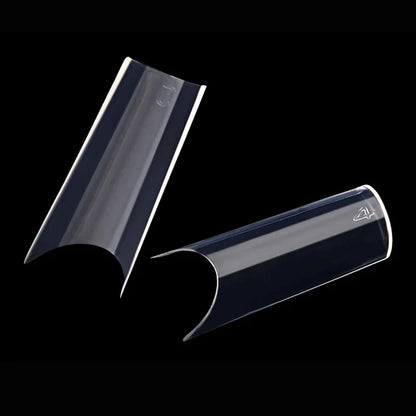 500 Pcs Curved C Fake Nail New Materials Top Quality Full Cover Nails Tips Transparent Gel Para Unha False Nails Beauty Products