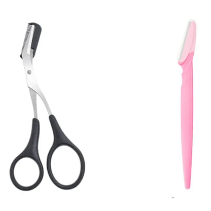 Eyebrow Trimmer Scissor Beauty Products for Women Eyebrow Scissors with Comb Beauty Scissors  Stainless Steel Makeup Accessories