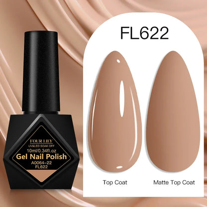 10ml Gel Nail Polish 162 Colors Nail Supplies Vernis Semi Permanent Nail Art Manicure Soak Off LED UV Gel Nail Varnishes Summer